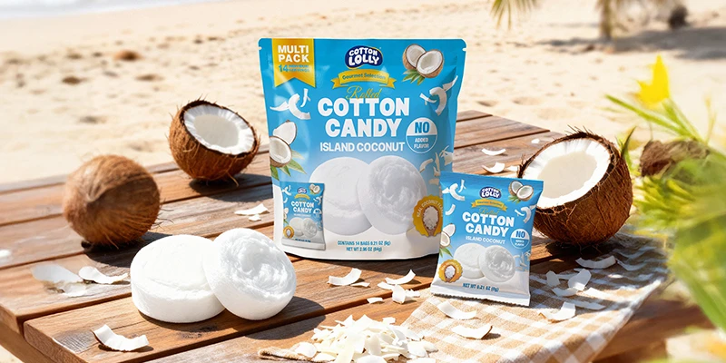 Made In Korea Premium Soft and fluffy rolled cotton candy with multi-layered texture by Cotton Lolly